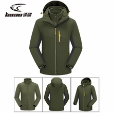 LXIAO зимние куртки для мужчин 2 шт. флисовая куртка из флиса Мужская Уличная Водонепроницаемая походная альпинистская Треккинговая куртка пальто