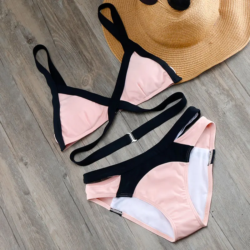 

Women Bikini Set 2019 Swimsuit Bandage Biquini Beach Swimwear Bathing Suit Maillot De Bain Push Up Bikini plus size Swimwear XL
