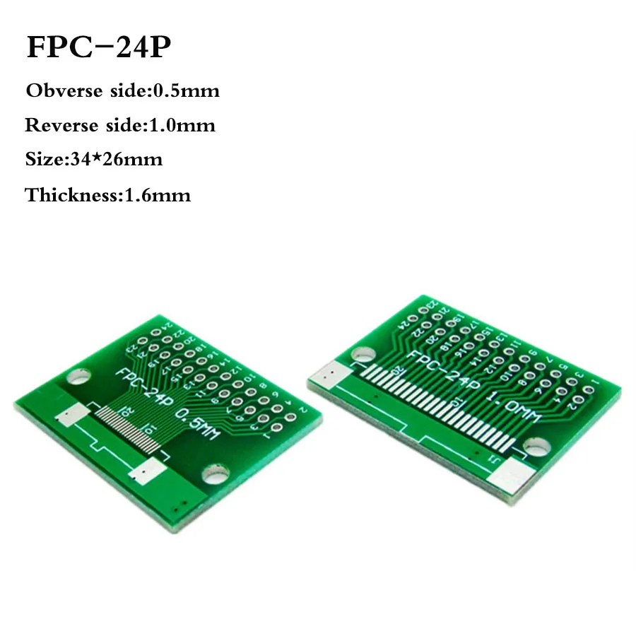 5 шт. FFC/FPC плата адаптера 6P 8P 10P 12P 20P 24P 26P 30P 40P 50P 60P пластина 0,5 1,0 мм до 2,54 мм плоский кабель Разъем для PCB ЖК-дисплей