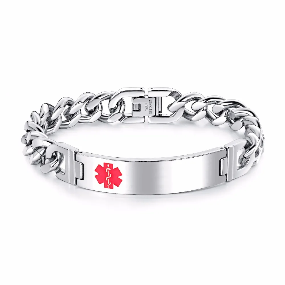 Fate Love Stainless Steel Bracelet Punk EMT Golden And Silver Bracelets High Quliaty Bangle For Boyfriend Gifts Never Rust FL973