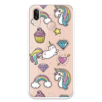 

Stand case Unicorn Cupcake WP004 costume drawing for Huawei P20 Lite