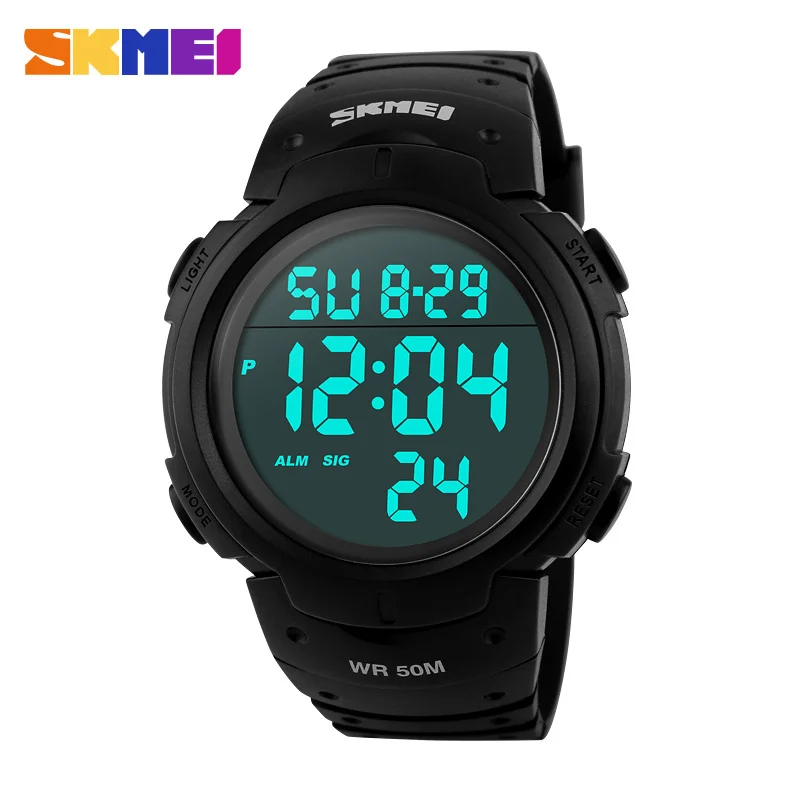 Fashion Skmei Brand Men Sports Watches Digital LED Military Watch Swim Alarm Outdoor Casual Woman Wristwatches Clock New 1068 2018 sanda top brand outdoor men sports watches led digital waterproof wristwatches alarm calendar fashion casual quartz watch