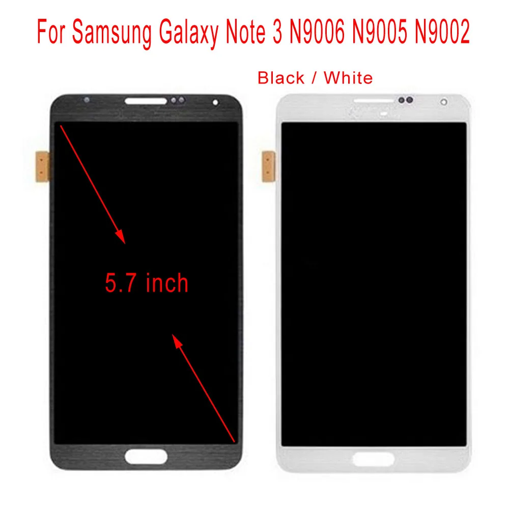 

STARDE Replacement LCD For Samsung Galaxy Note 3 N9006 N9005 N9002 LCD Display Touch Screen Digitizer Assembly 5.7"