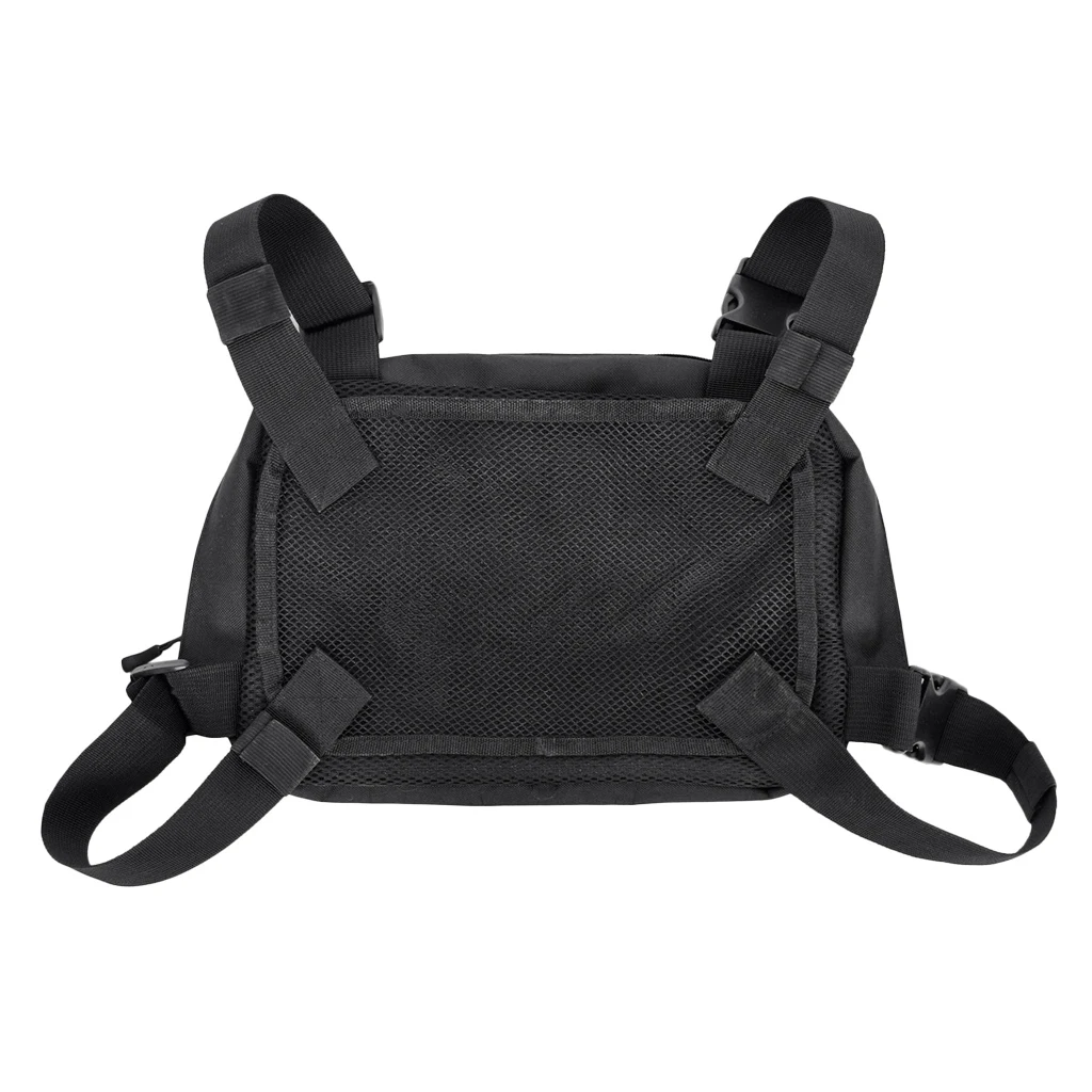 MagiDeal Vest Pouch Bag Chest Recon Bag Tools Molle Pouch Multi-Purpose Carry Bag Black Tactical Vest Pouch