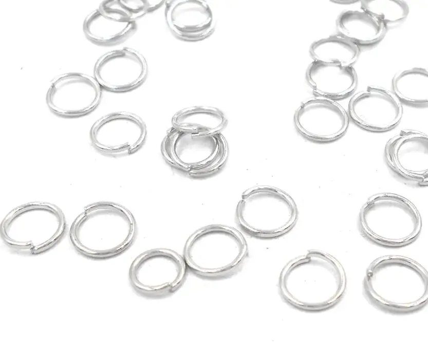 

DIY Jewelry 500PCs Silver Tone Open Jump Rings Split Rings For Making Keychains & Bracelet Accessories 6mm