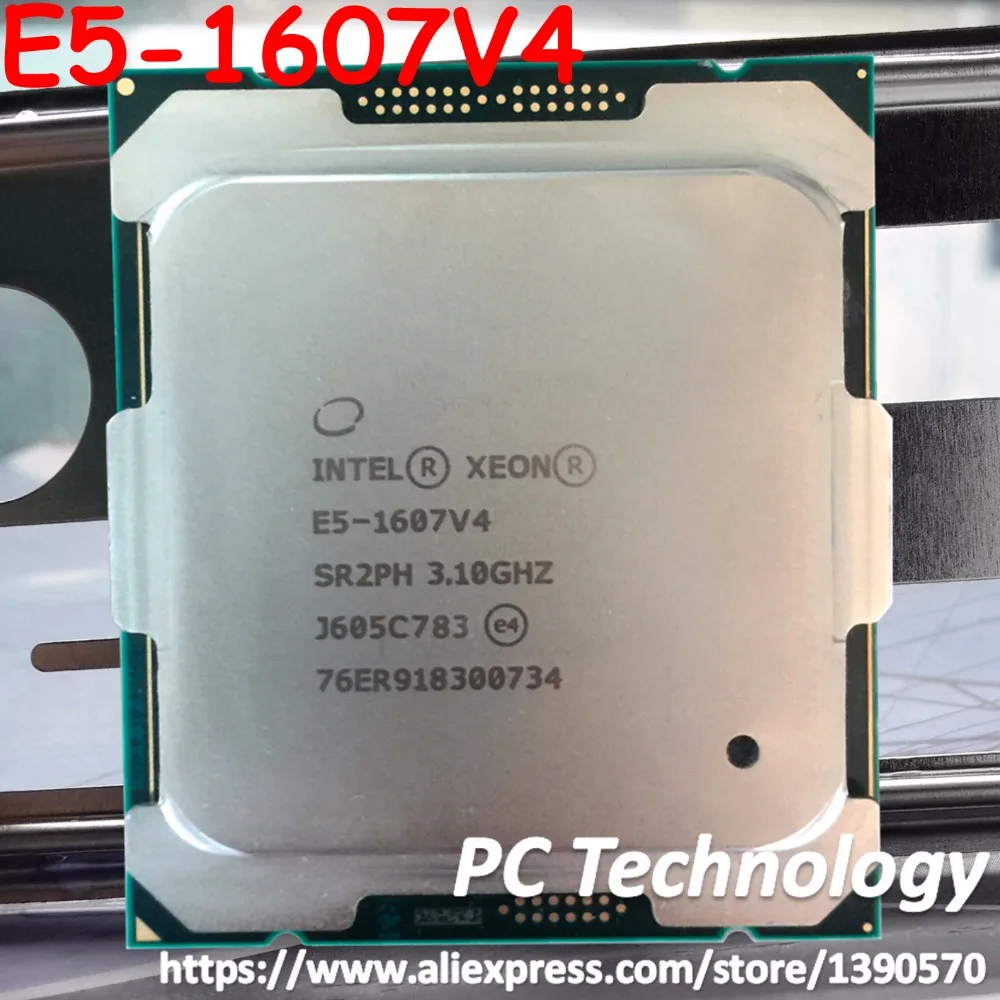 Intel Xeon E5-1607V4 OEM версия 3,10 ГГц 4-ядерный 10 м E5 1607V4 E5 V4 LGA2011-3 140W E5-1607 V4