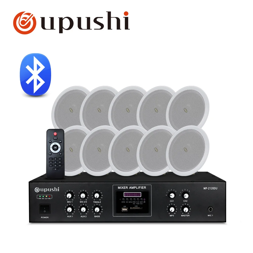 Oupushi Mp 2120du Power Amplifier With Td202 Ceiling Speaker