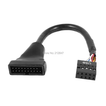 

Mainboard USB 3.0 19Pin Male to USB 2.0 9Pin Female Internal Cable 6"