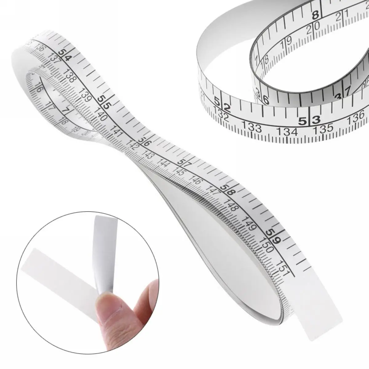 1 Pc 151cm Self Adhesive Metric Measure Tape Vinyl Ruler For Sewing Machine Sticker