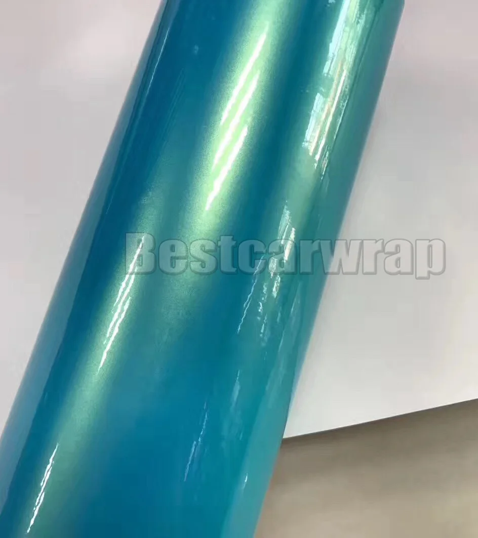 Holographic Tiffany Psychedelic Gloss Car Wrap Vinyl With Air Release For  Vehicle WRAPPING COVERING FOIL PROTWRAPS Size:1.52*18m