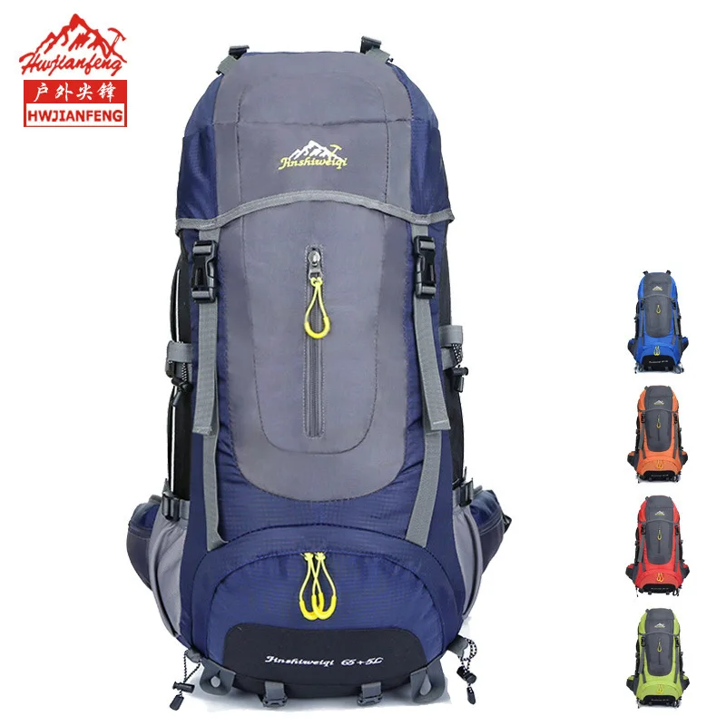 

Waterproof Hiking Mochila Bag Outdoor Sports Mountain Backpacks Large Travel and Tourism Camping Travel Climb Backpack 70L
