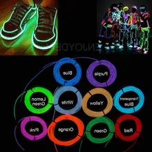 1 м/2 м/3 м/5 м/10 м неоновый светильник для танцевальной вечеринки, декоративный светильник, неоновый светодиодный светильник, гибкая трубка из EL Wire Rope, водонепроницаемая светодиодная лента