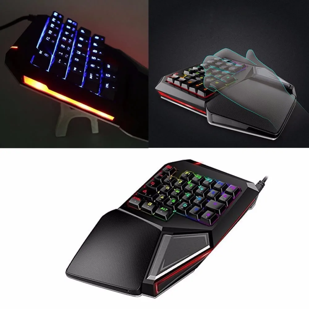  T9 T9 Plus Programmable Mechanical Keyboard One/Single USB Wired Hand LOL DOTA 2 Sport Gaming Keybo