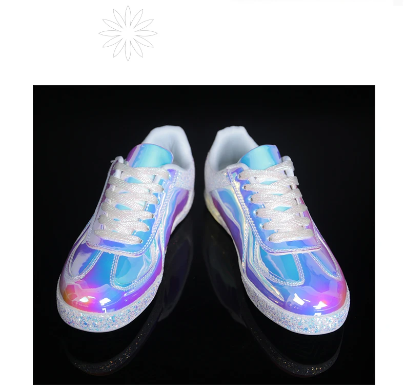 Женские кроссовки-светильник с блестками; дышащая повседневная обувь; прогулочная обувь для бега; обувь для скейтборда; кроссовки