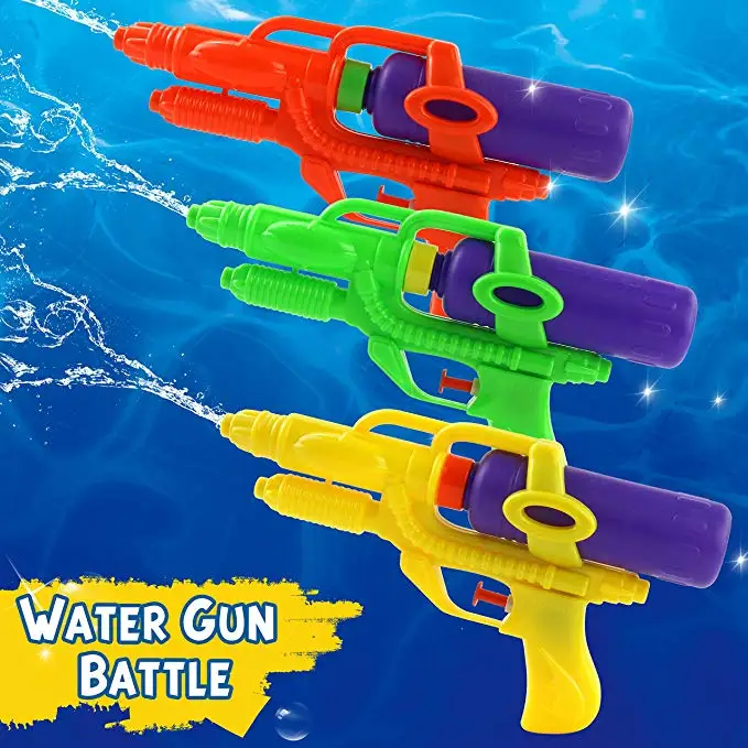 

Free Dropshipping 3 Pack Water Guns for Summer Party, Squirt Guns Fun for Kids, 9 inch, 3 Colors of Orange, Green and Yellow