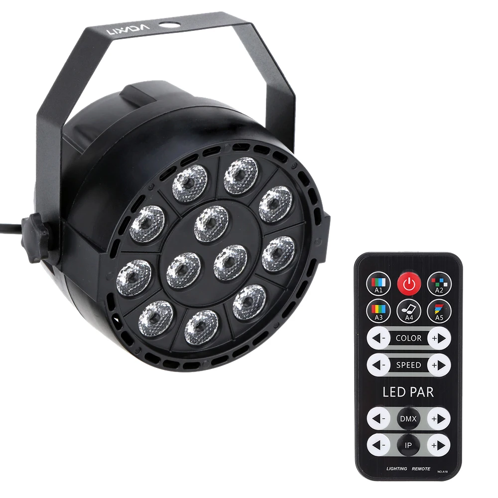 Для вечерние диско-шоу Этап Light15W 8 канал AC 100-240 V DMX-512 мерцающий RGBW светодиодный сценический мигающий свет с пульта дистанционного управления