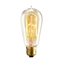 Retro Edison Bulbs E27 230V Incandescent Bulb 25W 40W 60W ST64 Filament Bulb Vintage Edison Light For Pendant Lamp Fot Cafe Shop