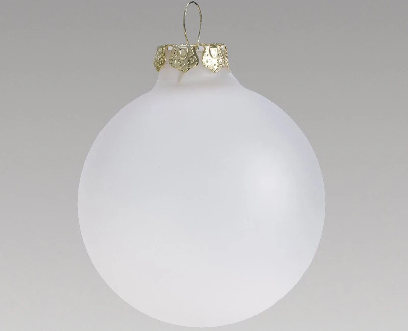 

Promotion - DIY Paintable Clear Christmas Xmas Tree Decoration 80mm Frosted Glass Ball Ornament, 5/Pack