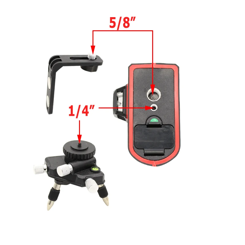 Платформа для регулировки лазерного уровня Вращающаяся база для винтов 1/" 5/8" гайки лазерного уровня