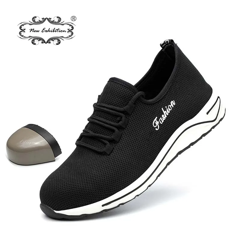 جديد المعرض الرجال الأزياء خفيفة الوزن أحذية أمان تنفس مكافحة تحطيم مقدمة حذاء من المعدن أحذية عمل رجل حذاء رياضي كاجول الأحذية جديد المعرض الرجال الأزياء خفيفة الوزن أحذية أمان تنفس مكافحة تحطيم مقدمة حذاء من المعدن أحذية عمل رجل حذاء رياضي كاجول الأحذية