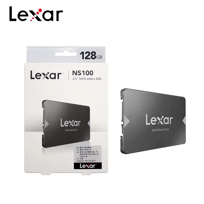 Lexar NS100 2," SATA III SSD 128 ГБ 256 высокое Скорость 550 МБ/с. Внутренний твердотельный жесткий диск 512 ГБ для ноутбука, настольного компьютера, ПК