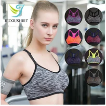 Женский сексуальный спортивный бюстгальтер для фитнеса, йоги, бега, спортзала, регулируемый Топ на бретельках, бесшовный ударопрочный бюстгальтер, спортивный жилет, размеры s, m, l