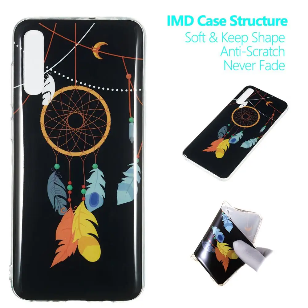 

Night Luminous Case for coque Samsung A70 A50 A40 Silicone Case Cover for Galaxy S10 Plus S10e S9 Plus Case Etui Hoesjes