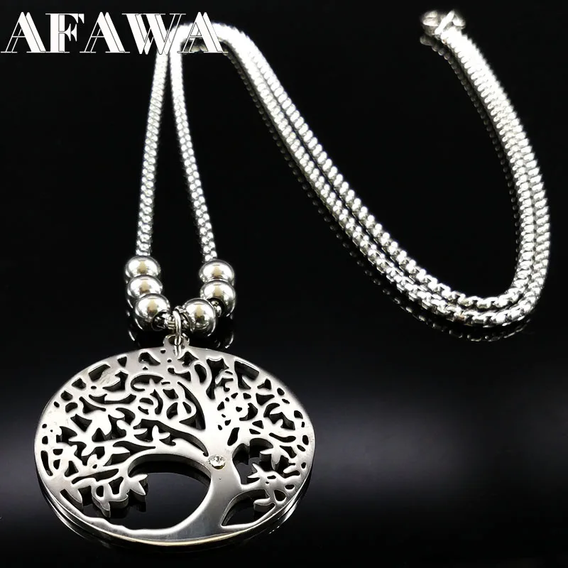 stainless steel chunky necklace