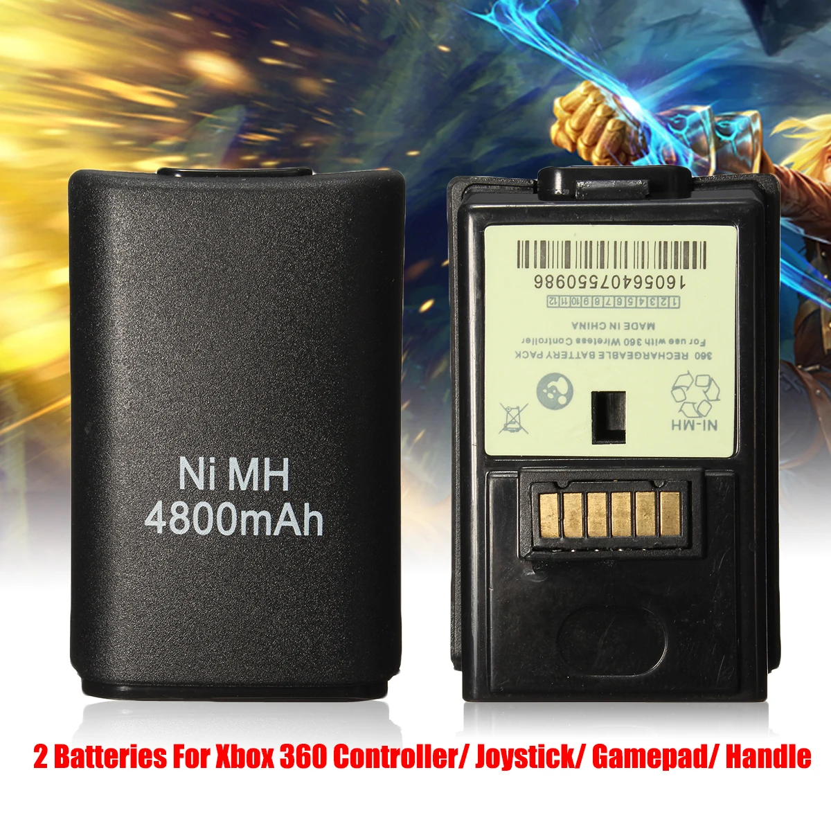 2Pcs 4800mah Batteries+Charging Charger Cable For Xbox 360 Wireless/ Wired Controller Bateria Rechargeable Battery Pack 2Pcs 4800mah Batteries+Charging Charger Cable For Xbox 360 Wireless/ Wired Controller Bateria Rechargeable Battery Pack