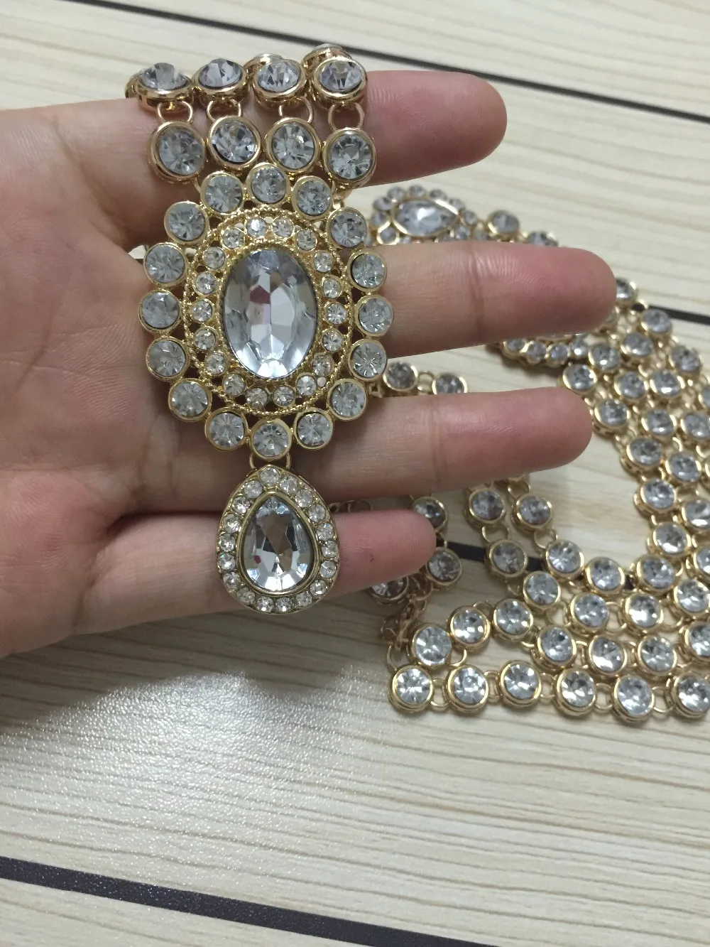 Стиль kundan panji вечерние свадебные ожерелья
