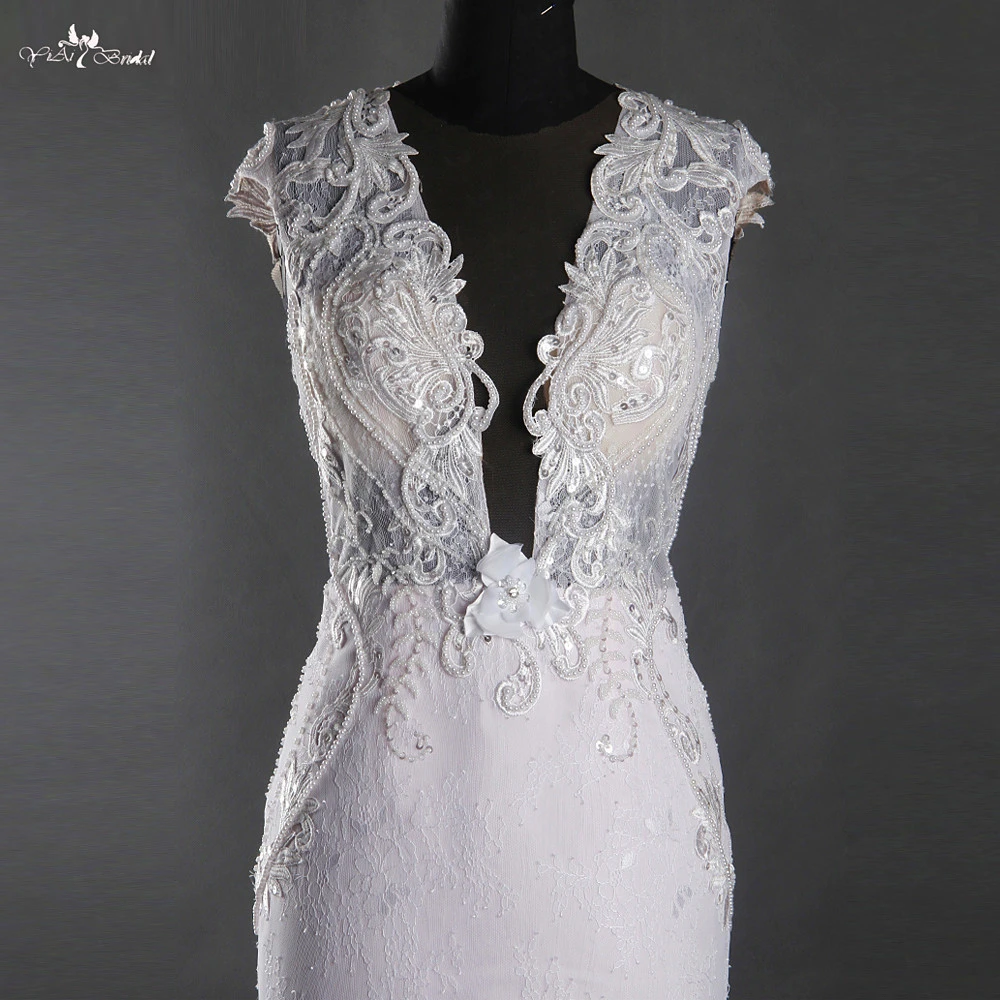 pink sheath wedding dress