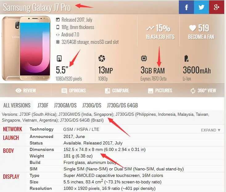 Samsung Galaxy J7 Pro