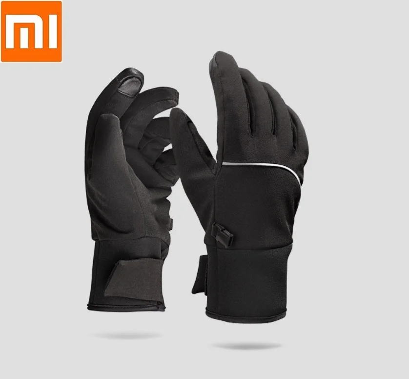 

Original Xiaomi mijia male Female Touch screen gloves Winter plus velvet Warm gloves cycling driving Soft Night reflection