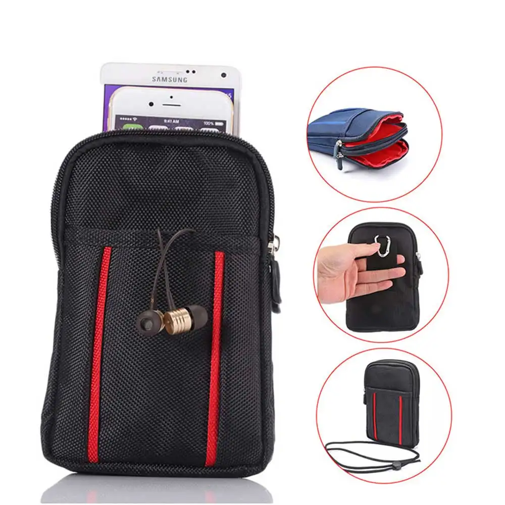 

Universal Stylish Shoulder Oblique Cross Package Multifunctional 6.3" Mobile Phone Bag Hanging Neck Wallet Outdoor Phone Bag