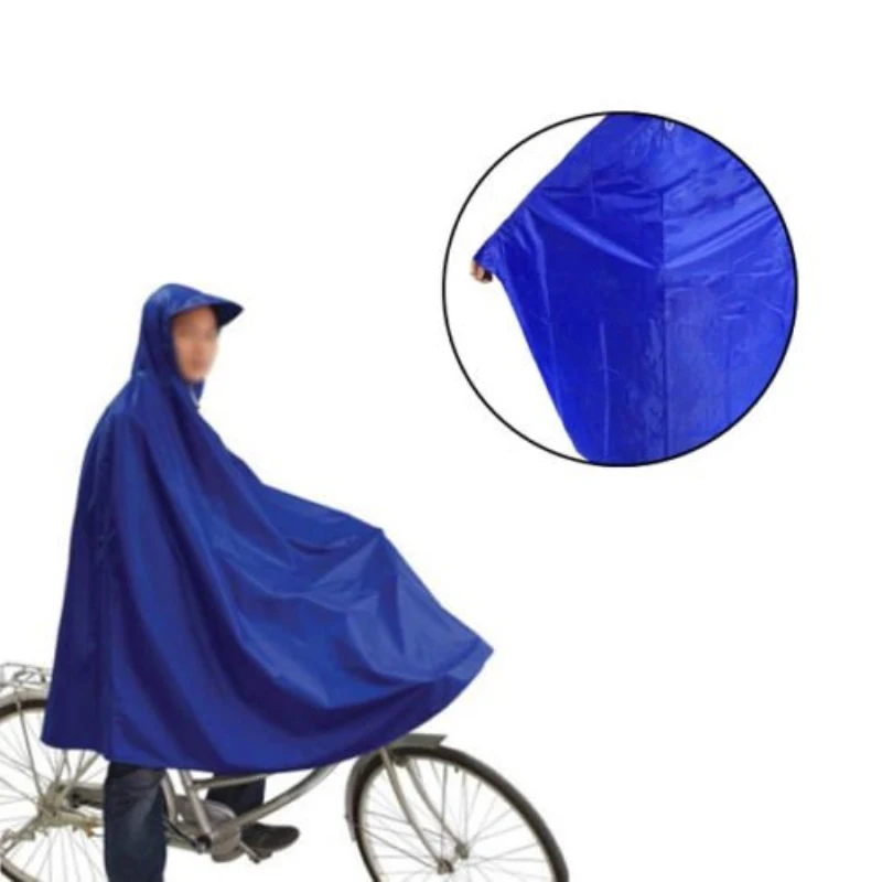 Blue Cycling Rainproof Raincoat Bike Bicycle Poncho Rain Cape Gear For Audlts