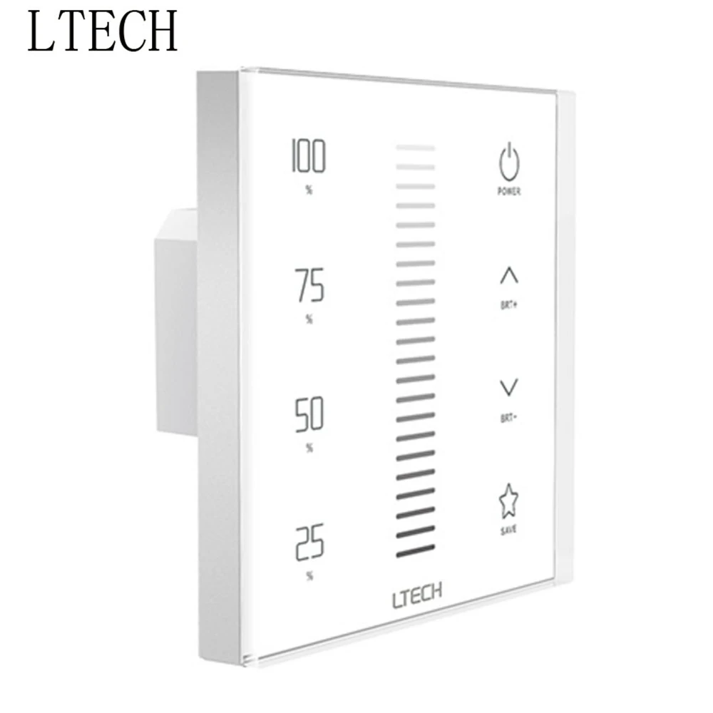 

Xnbada LTECH Dimming Touch Panel E1S-AD 3 in 1 Function RF Wireless Control 0-10V 10VPWM Output Control 100~240V Input Led Light