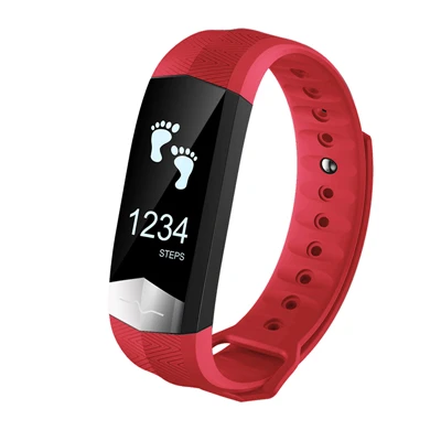 CD01 Smartband ECG Bluetooth спортивный Смарт Браслет для измерения кровяного давления HR смарт-Браслет фитнес-трекер умный Браслет для IOS Android - Цвет: Red with package