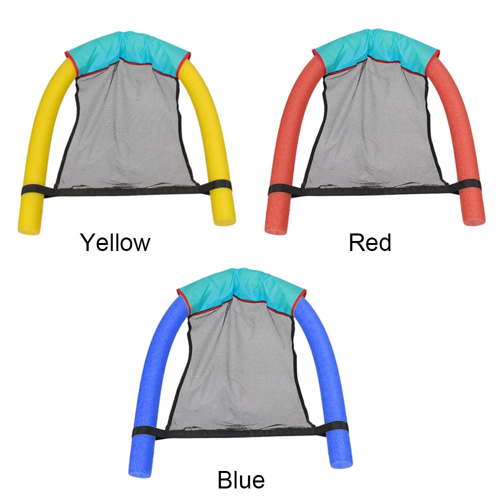 

2019 New Arrival Float Chair Net Swimming Pool Party Kids Bed Seat Mat Relaxation Floating Pool Noodle Foam Sling Mesh
