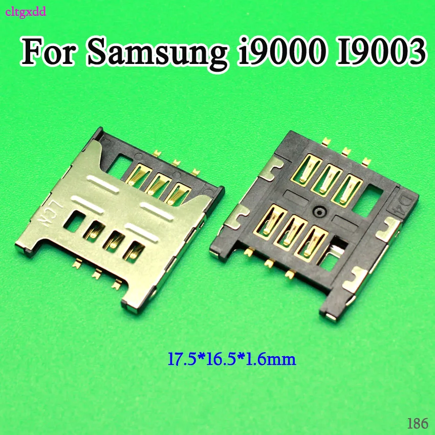 

cltgxdd New Sim card reader holder socket slot Connector replacement for samsung i9000 I9003 I8700 S5360 S5570 I9220 N7000