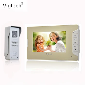 

Vigtech 7 inch LCD Color Video door phone Intercom System Weatherproof Night Vision Camera Home Security FREE SHIPPING