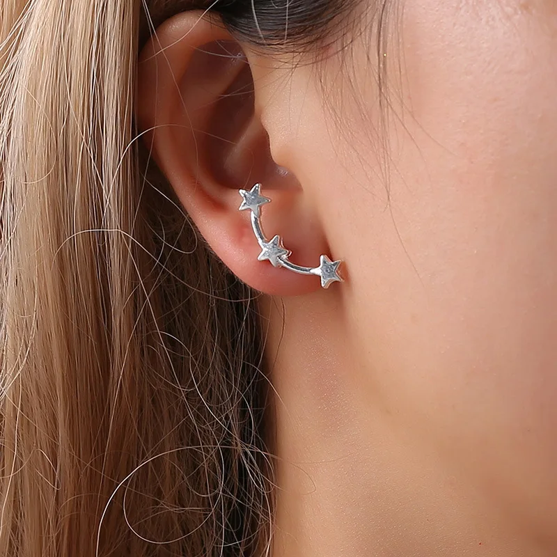 Fashion Accessories Chromophous Sparkling Shining Full Bore Little Star Stud Earrings | Украшения и аксессуары