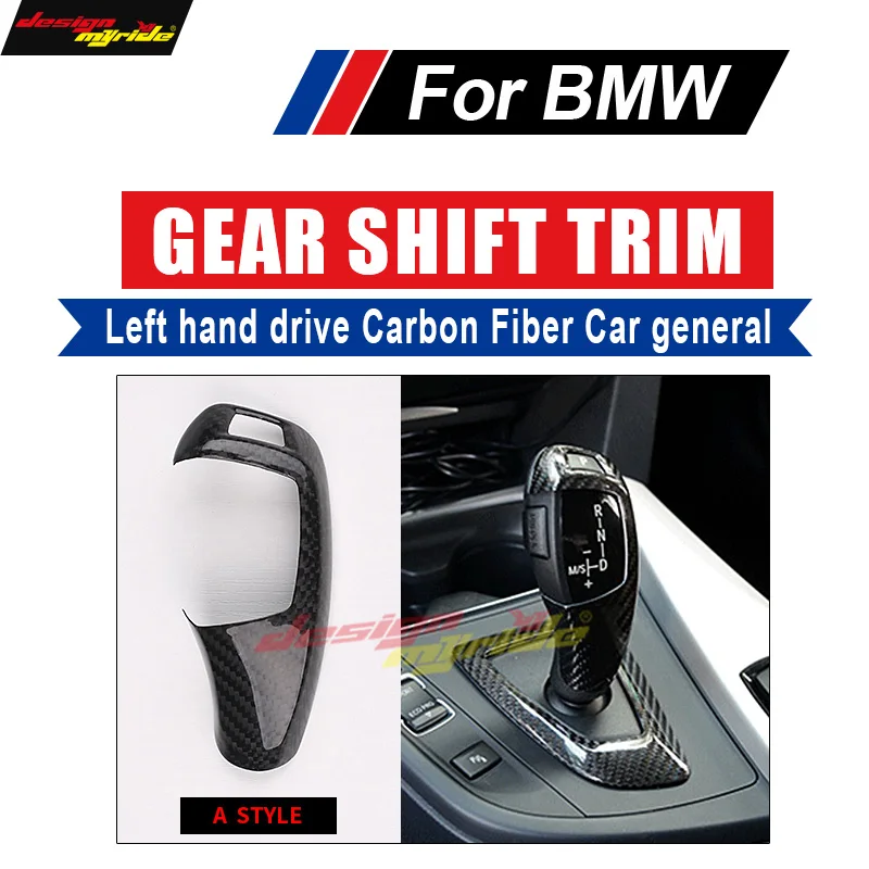 

F01 F02 F03 Shift Knob Cover Left hand drive car Carbon fiber A-Style For BMW G11 G12 Shift Knob Cover 740i 750i 760Li 2008-2014