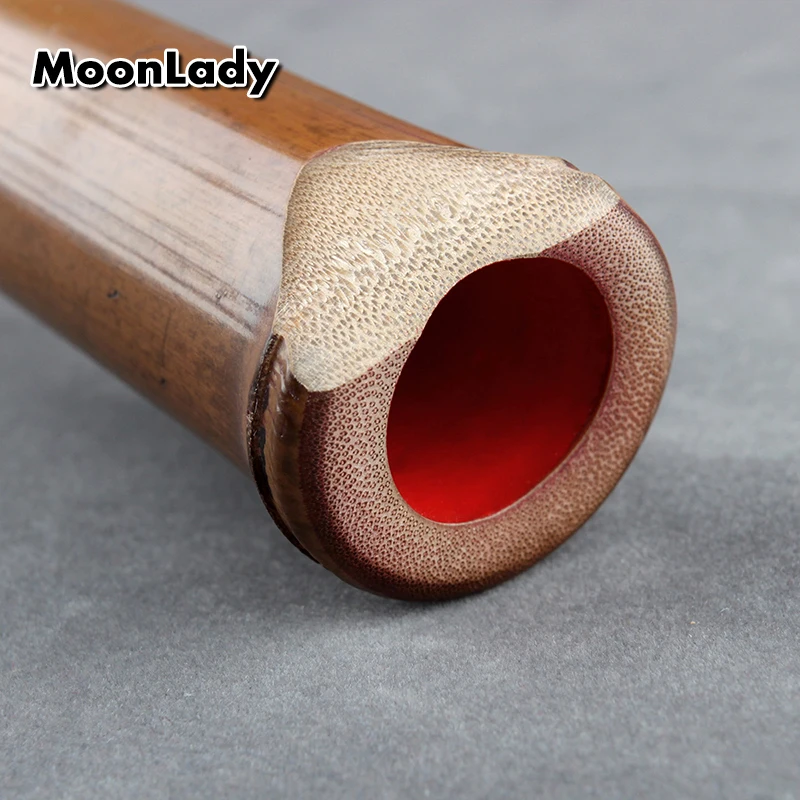 Японская флейта Shakuhachi 5 отверстий бамбуковая с пришивной D трубкой не Nan Xiao Wood wind