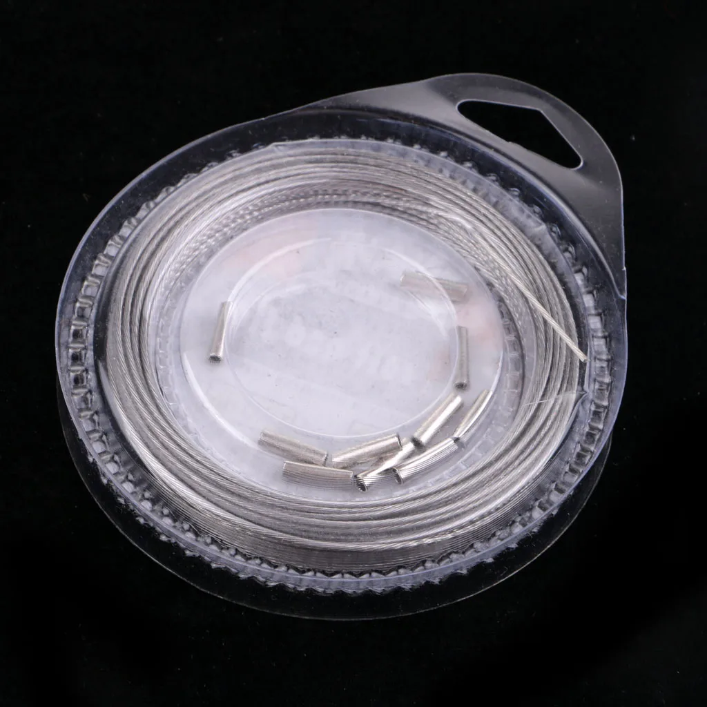 10m Durable Bite-Proof Stainless Steel Coating Fishing Wire Leader Jigging Line Trace 70/90/120/150LB Fishing Lures Leader