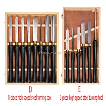 

1 set of woodworking turning tool set HSS high speed steel semicircle knife hand-held wooden turning tool extended lathe tool se
