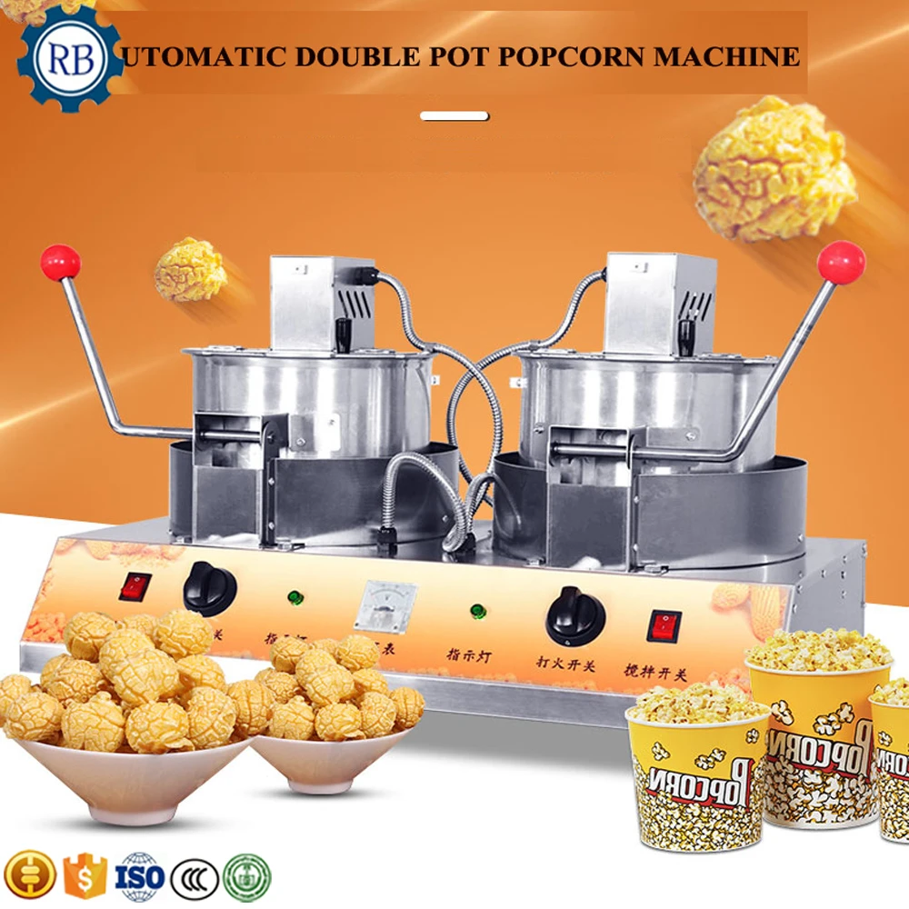 Best Selling Caramel Double Kettle Corn Popcorn Machine For Sale Cheap Popcorn Machines For Sale Food Processors Aliexpress
