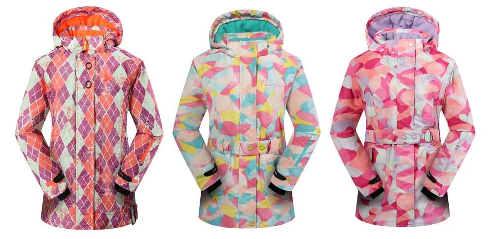 Detector/лыжный костюм для девочек; Водонепроницаемая детская Лыжная куртка; лыжные брюки; теплая одежда для мальчиков; Высококачественная зимняя одежда;-30 градусов