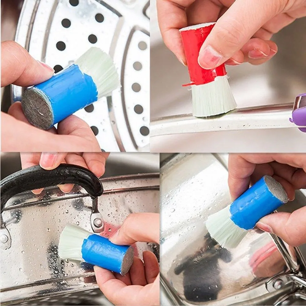 

New Stainless Steel Rod Magic Stick Rust Remover Cleaning Wash Brush Wipe Pot Multifunctional Cleaning equipment (Random Color)