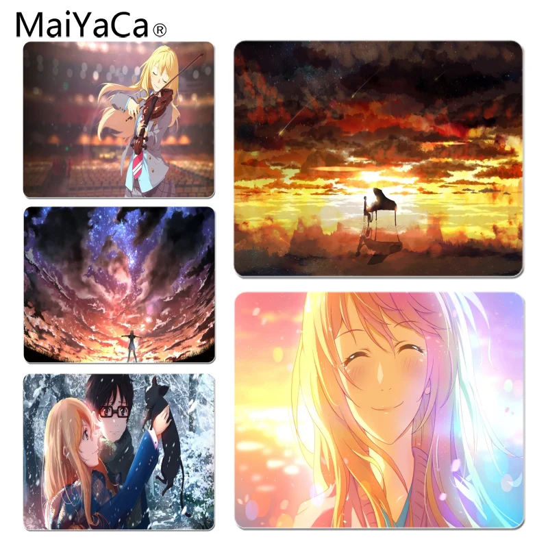 

MaiYaCa Your Lie in April Comfort Mouse Mat Gaming Mousepad Size for 18x22x0.2cm Gaming Mousepads