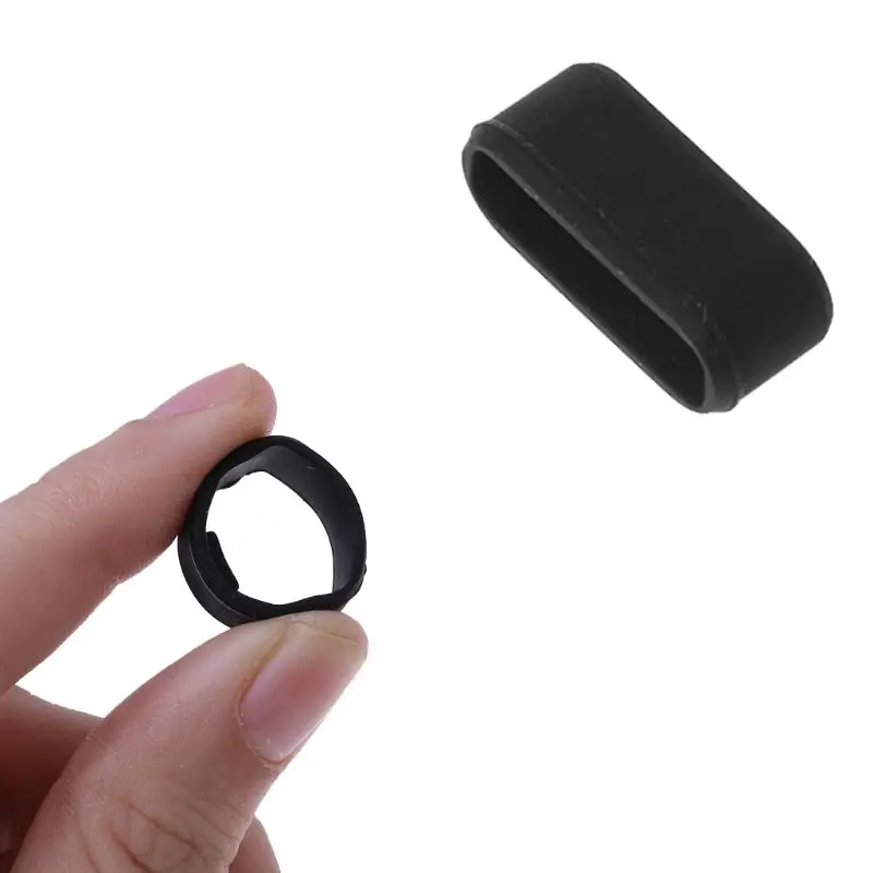Универсальный 18 мм ремень петля силиконовая Пряжка крепеж кольцо разъем Замена Черный для Garmin Vivosmart